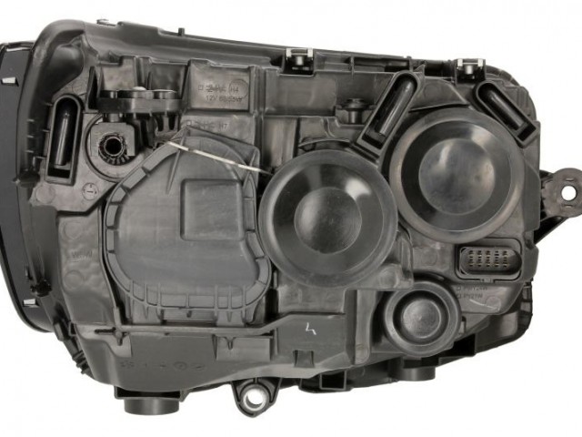 Volkswagen Transporter T6 2015.07.01-2020.01.31 utángyártott új bal első fényszóró 2H7 napp.fény. fekete h. (motorral) DEPO