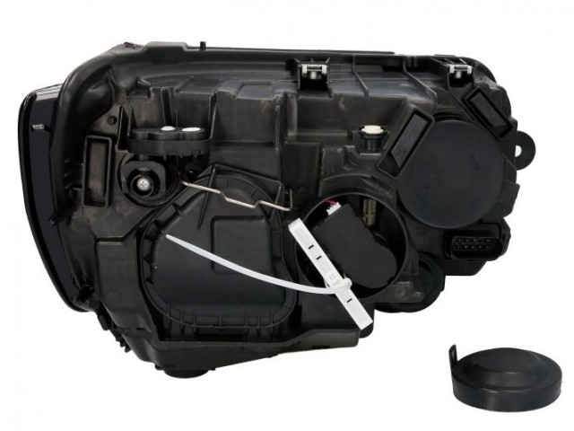 Volkswagen Transporter T6 2015.07.01-2020.01.31 utángyártott új bal első fényszóró 2H7 napp.fény. fekete h. (motorral) TYC