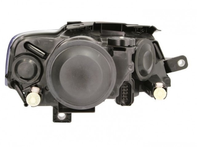 Volkswagen Passat B6 2005.03.01-2010.10.31 utángyártott új bal első fényszóró 2H7 króm házas, Valeo tip. (motorral) DEPO