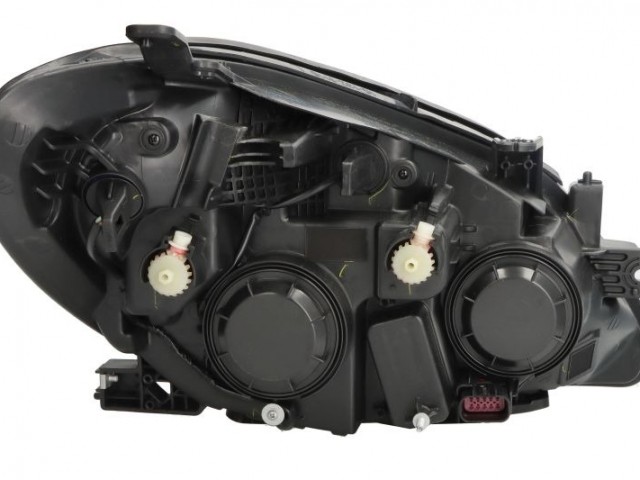 Opel Mokka 2012.09.01-2016.09.01 utángyártott új bal első fényszóró HB3/H7 napp.f. fekete h. (motorral) DEPO