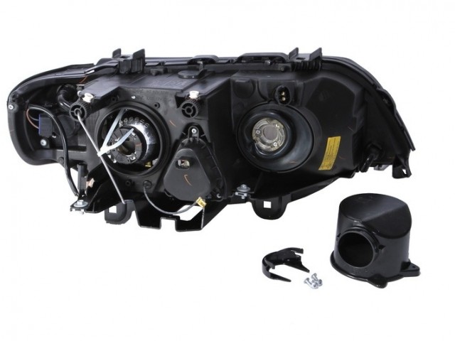 BMW X5 (E53) 2000.05.01-2003.10.31 utángyártott új bal első fényszóró D2S/HB3 Xenon fehér vill. DEPO