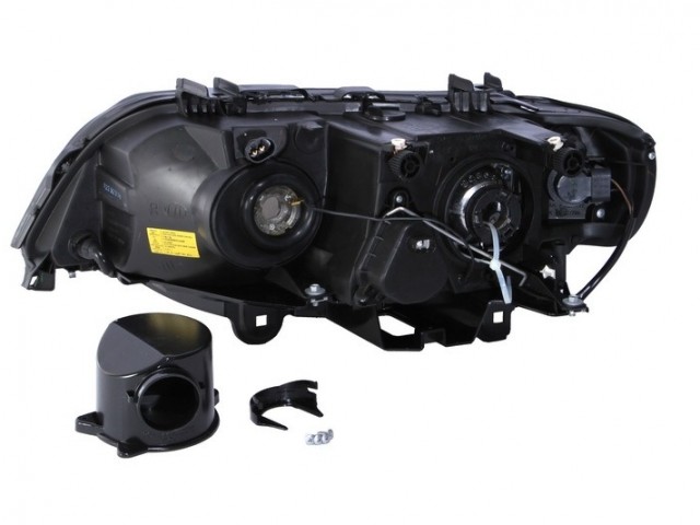 BMW X5 (E53) 2000.05.01-2003.10.31 utángyártott új jobb első fényszóró D2S/HB3 Xenon fehér vill.  DEPO