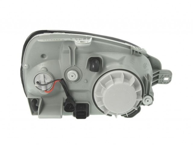 Hyundai Santa Fe 2001.03.01-2006.01.30 utángyártott új bal első fényszóró H4 szürke házas (manuális) DEPO