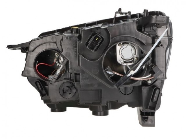 Citroen Berlingo 2018-2024, Fiat Doblo V. 2022- utángyártott új jobb első fényszóró H7/H1 króm házas Tgk. (motorral) TYC