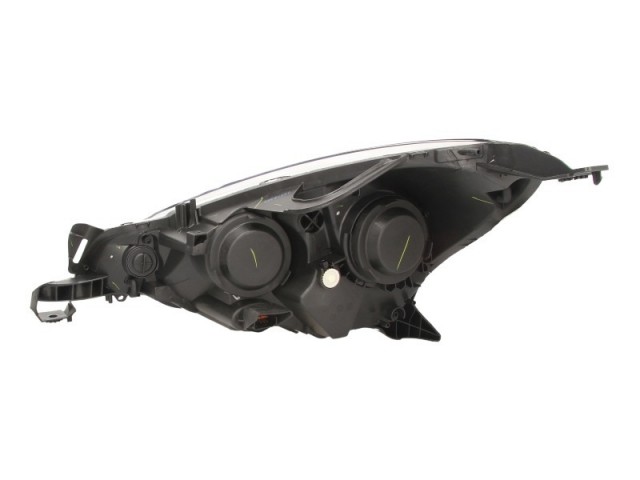 Citroen C3 2010.01.01-2013.02.28, DS3 2009-2014 utángyártott új jobb első fényszóró H7/H1, fehér házas (motorral) DEPO