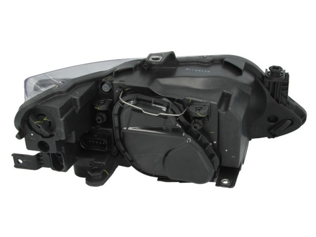 Seat Ibiza 6J 2008.05.01-2012.03.23 utángyártott új bal első fényszóró H4 fekete házas (motoros) DEPO