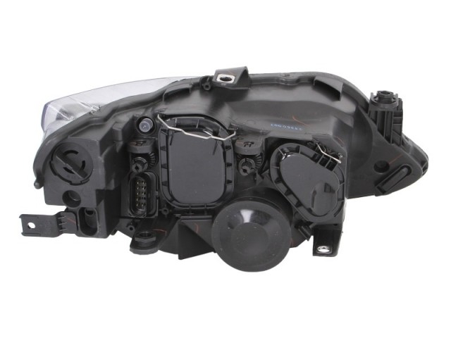 Seat Ibiza 6J 2008.05.01-2012.03.23 utángyártott új bal első fényszóró 2H7 fekete házas (motoros) DEPO