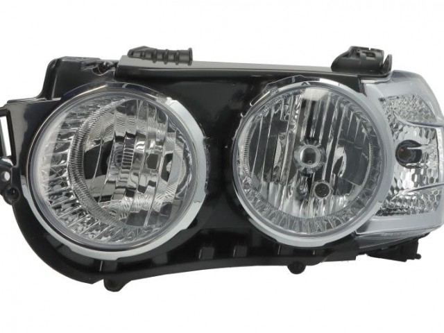 Chevrolet Aveo T300 2011-2020 utángyártott új bal első fényszóró 2H7 fekete/króm keret (motorral) DEPO