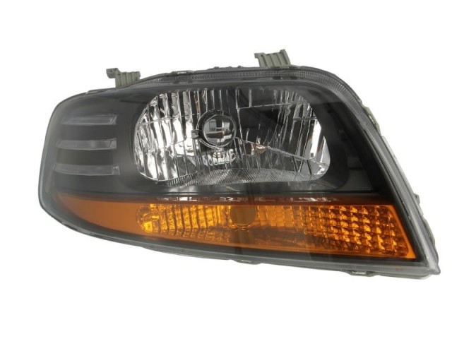 Chevrolet Kalos T200 2003.01.01-2008.12.31 utángyártott új jobb első fényszóró H4 (motoros, hosszú villogó) DEPO