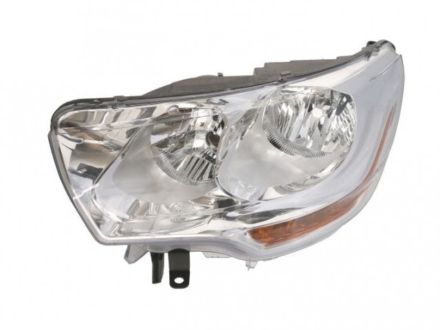 Citroen C4 II 2010.10.01-2014.12.01 utángyártott új bal első fényszóró H1/H7 nappali f. (motorral) DEPO