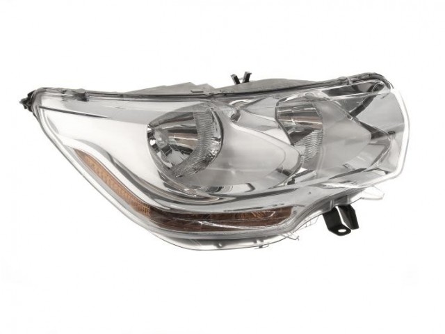 Citroen C4 II 2010.10.01-2014.12.01 utángyártott új jobb első fényszóró H1/H7 nappali f. (motorral) DEPO