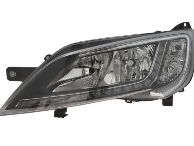 Citroen Jumper, Fiat Ducato, Peugeot Boxer 2014.01.01-2023.12.31 utángyártott új bal első fényszóró 2H7/LED napp.f. ledvez.nélk. króm h. DEPO