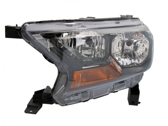 Ford Ranger 2016- utángyártott új bal első fényszóró H7/H15 fek.h. (belülről áll. is) DEPO