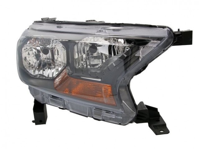 Ford Ranger 2016- utángyártott új jobb első fényszóró H7/H15 fek.h. (belülről áll. is) DEPO