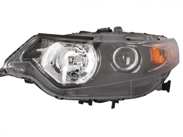 Honda Accord 2008.07.01-2015.06.01 utángyártott új bal első fényszóró H1/HB3 sárga vill. (motoros) DEPO