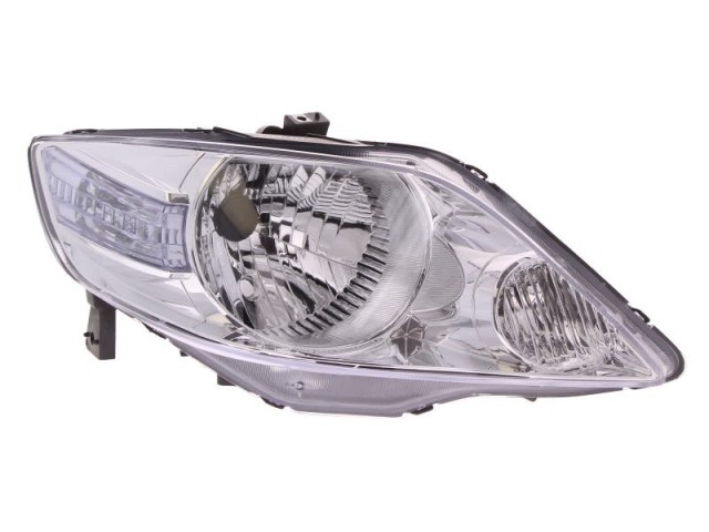 Honda City 2006.01.01-2008.08.31 utángyártott új jobb első fényszóró H4 (motoros) DEPO