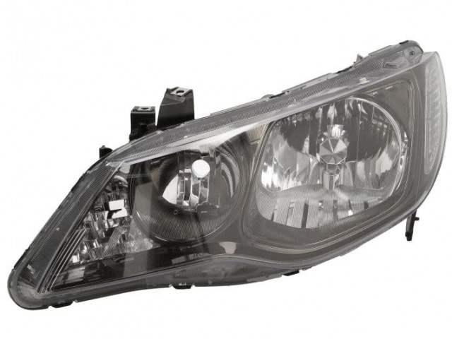 Honda Civic 2009.01.01-2010.05.31 utángyártott új bal első fényszóró HB3/HB4 4a. sötét h. (motoros) DEPO
