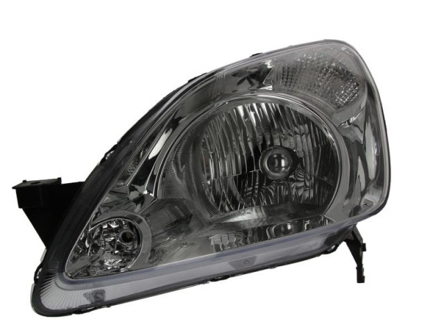 Honda CR-V II. 2002.04.01-2004.03.31 utángyártott új bal első fényszóró H4 motoros fehér vill. DEPO