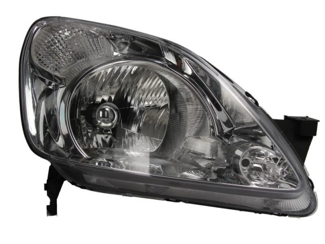 Honda CR-V II. 2002.04.01-2004.03.31 utángyártott új jobb első fényszóró H4 motoros fehér vill. DEPO
