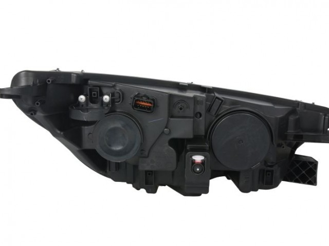 Citroen C4 II 2015.01.01-2018.05.31 utángyártott új bal első fényszóró 2H7/LED fekete h. (motorral) DEPO