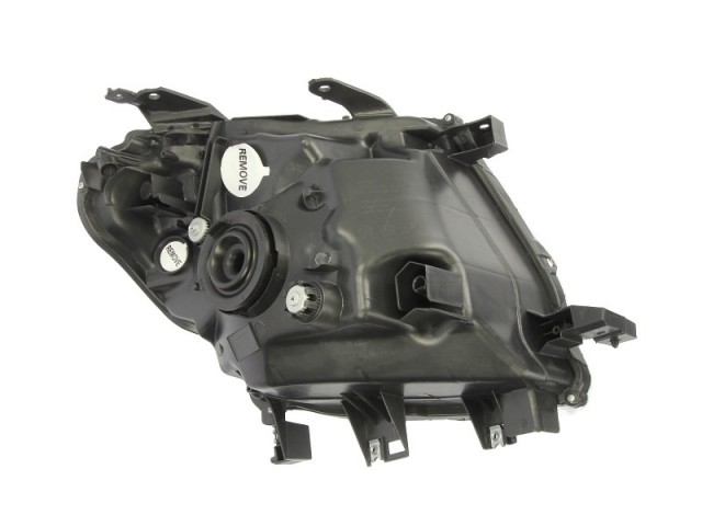 Ford Ranger 2011.09.01-2016.01.01 utángyártott új bal első fényszóró H4 fekete ház (belülr.áll.is NEM DRL) DEPO