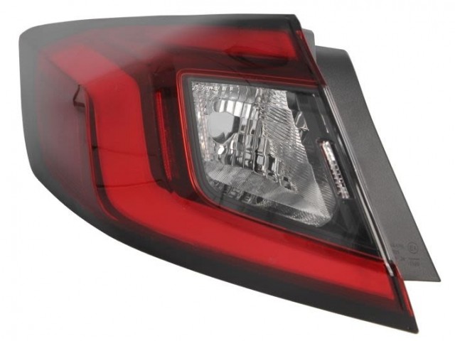 Honda Civic 2021-2024 utángyártott új bal hátsó külső lámpa LED/WY21W (5 ajtós) DEPO