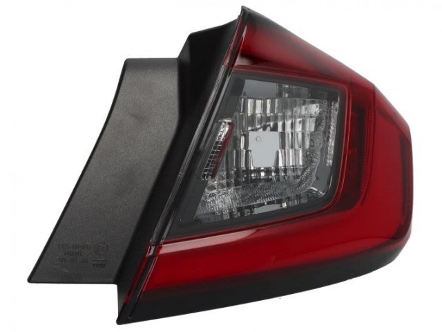 Honda Civic 2021-2024 utángyártott új jobb hátsó külső lámpa LED/WY21W (5 ajtós) DEPO