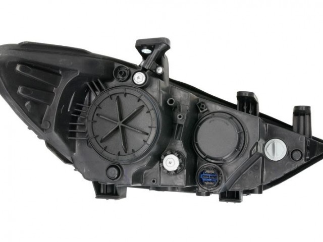 Hyundai Elantra 2015.02.01-2020.12.20 utángyártott új bal első fényszóró HB3/H7 fekete h. (motoros) DEPO