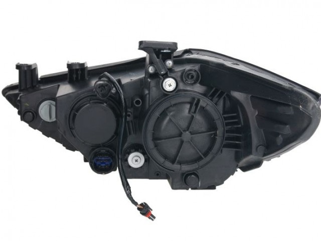 Hyundai Elantra 2015.02.01-2020.12.20 utángyártott új jobb első fényszóró HB3/H7+LED fekete h. (motoros) DEPO