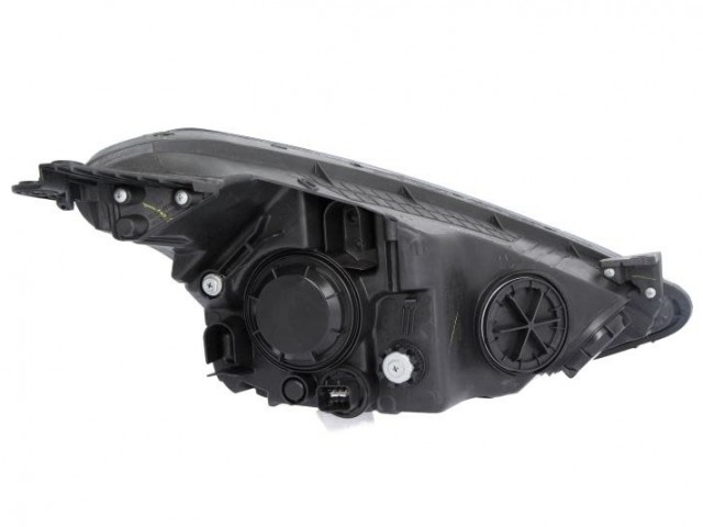 Hyundai I10 2013.11.01-2019.12.01 utángyártott új bal első fényszóró H4 fekete házas (motorral) DEPO