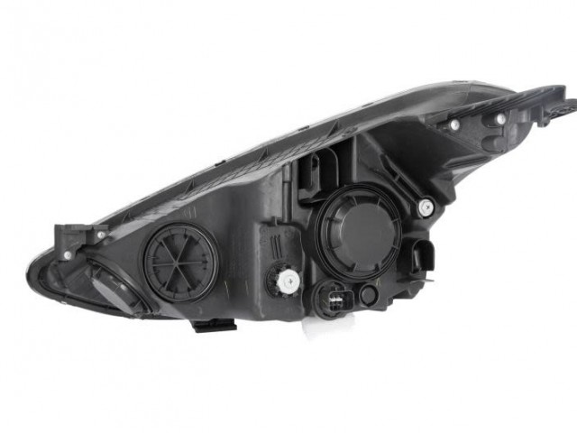 Hyundai I10 2013.11.01-2019.12.01 utángyártott új jobb első fényszóró H4 fekete házas (motorral) DEPO