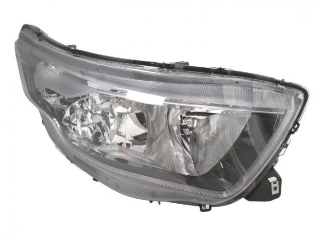 Iveco Daily 2014.07.01-2019.05.31 utángyártott új jobb első fényszóró H7/H1 fekete házas (motorral) DEPO