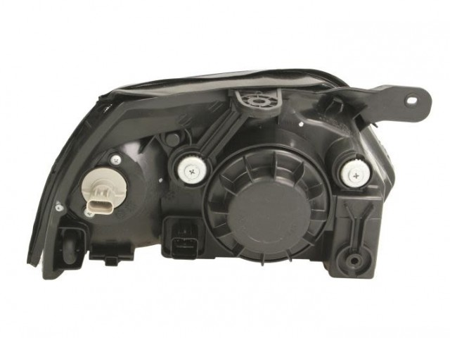 Kia Rio 2002.08-2005.06.15 utángyártott új bal első fényszóró H4 sárga vill. (motoros) DEPO