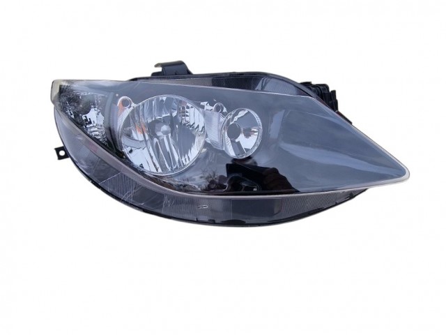Seat Ibiza 6J 2008.05.01-2012.03.23 utángyártott új jobb első fényszóró 2H7 fekete házas (motoros) TYC