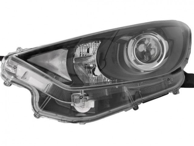 Mazda 2 2022.01.01-, Toyota Yaris (XP21) 2020.06.01- Hybrid utángyártott új bal első fényszóró HIR2/LED DEPO (motoros)