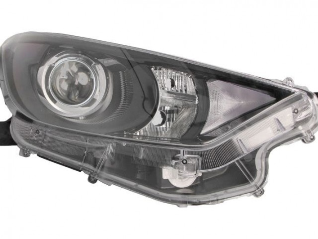 Mazda 2 2022.01.01-, Toyota Yaris (XP21)  2020.06.01- Hybrid utángyártott új jobb első fényszóró HIR2/LED DEPO (motoros)