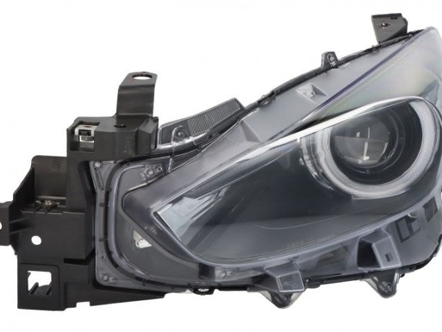 Mazda 3 2017.02.01-2019.02.28 utángyártott új bal első fényszóró LED 4/5a. (motorral) DEPO