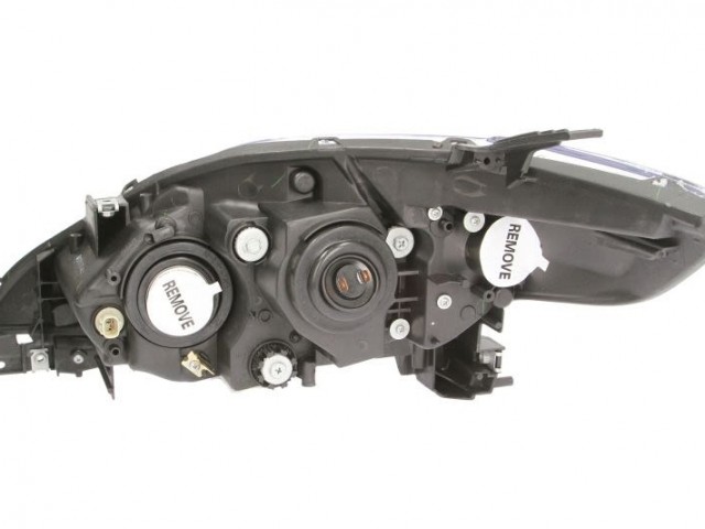Mazda 5 2005.06.01-2008.01.31 utángyártott új jobb első fényszóró H7/HB3 króm házas (motoros) DEPO
