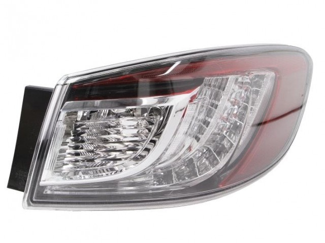 Mazda 3 2009.04.01-2011.10.31 utángyártott új jobb hátsó külső lámpa 4a. LED-es ezüst DEPO