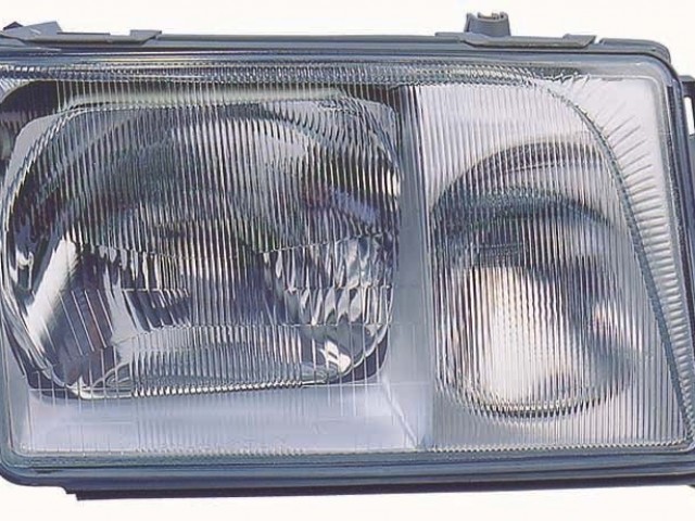 Mercedes Benz W124 1993.06-1995.05.31 utángyártott új bal első fényszóró H4/H3  DEPO