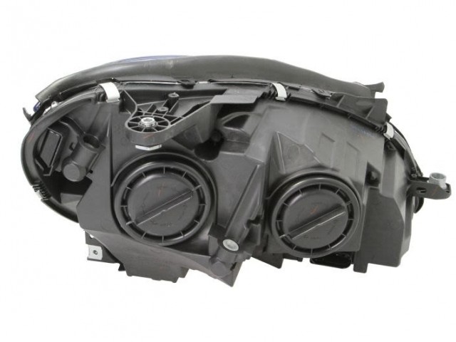 Mercedes Benz W204 C-Class 2011.01.01-2014.02.28 utángyártott új bal első fényszóró króm házas H7/H7 (motorral) DEPO