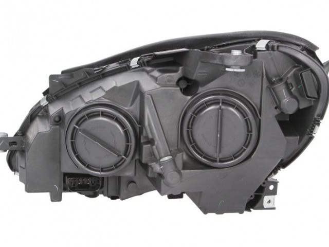 Mercedes Benz W204 C-Class 2011.01.01-2014.02.28 utángyártott új jobb első fényszóró króm házas H7/H7 (motorral) DEPO