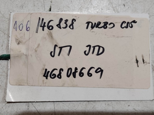 Fiat Stilo 2001-2007 Levegőcső  használt turbóból az intercollerba 46808700