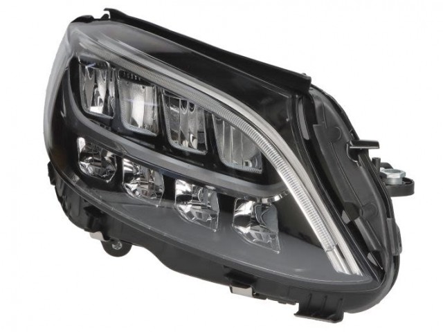 Mercedes Benz W205 C-Class 2018.09.01-2021.02.28 utángyártott új jobb első fényszóró (motorral) LED vez.nélk. DEPO