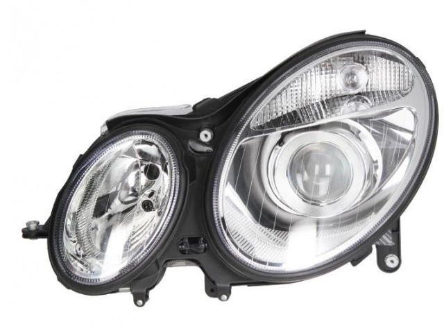 Mercedes Benz E-Class W211 2002.04.01-2006.06.30 utángyártott új bal első fényszóró 2H7 (motorral) DEPO
