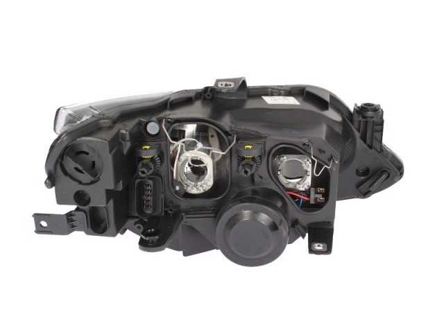 Seat Ibiza 5P 2012.03.24-2015.03.02 utángyártott új bal első fényszóró 2H7 fekete házas (motoros) TYC