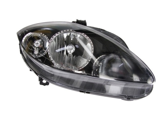 Seat Altea 5P, Altea XL , Leon, Toledo utángyártott új jobb első fényszóró H7/H1 fekete házas (motorral) TYC