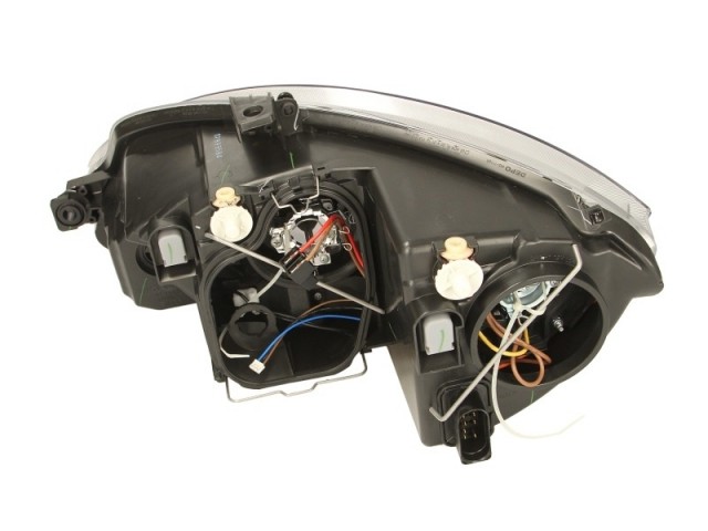 Seat Altea 5P 2009-2015, Altea XL, Toledo, Leon utángyártott új jobb első fényszóró H7/H1 fekete házas (motoros) DEPO