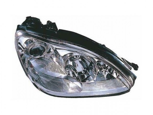 Mercedes Benz W220 S 2002-2006 utángyártott új jobb első fényszóró Bi-Xenon/H7  (motorral) DEPO