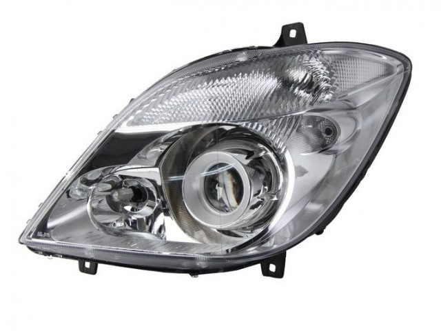 Mercedes Benz Sprinter 2006.06.01-2013.09.07 utángyártott új bal első fényszóró D1S/H7 Xenon (motoros) DEPO